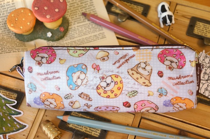 (sold out) Packing pen - mushroom mushroom bucket - Pencil Cases - Other Materials White