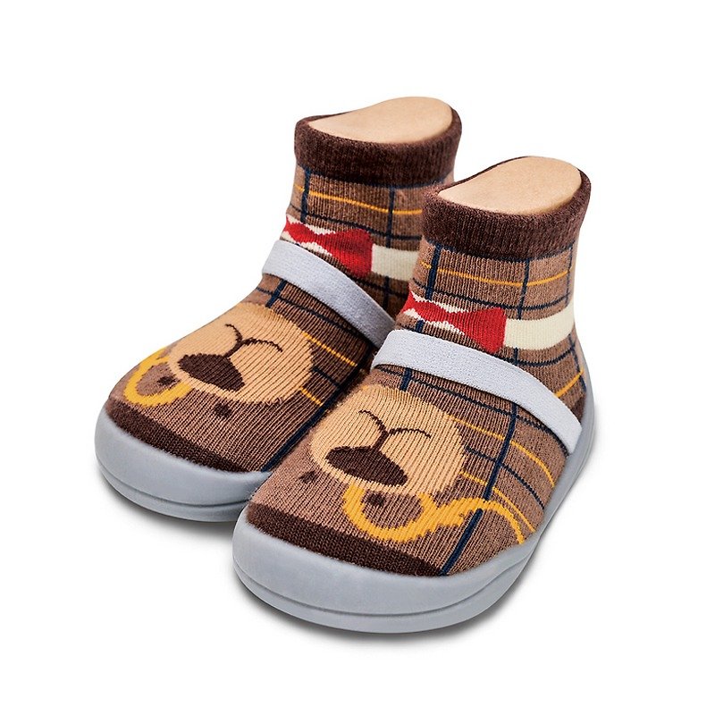 feebees toddler shoes / socks shoes / indoor and outdoor Jieke wear - Dr. Richard - รองเท้าเด็ก - วัสดุอื่นๆ สีนำ้ตาล