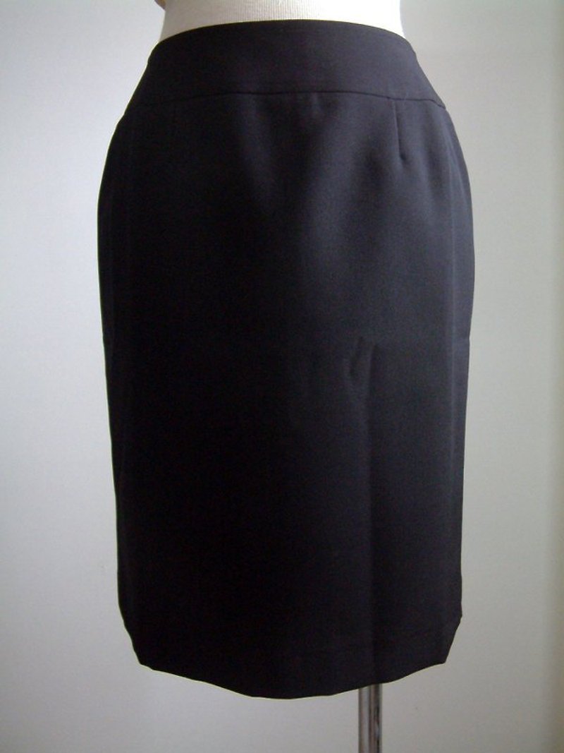 其他材質 裙子/長裙 黑色 - 黑色筆筒裙
