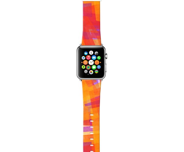 orange apple watch strap