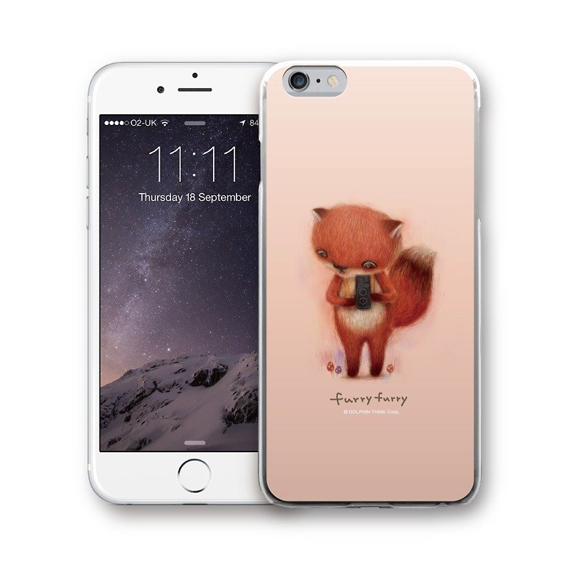 PIXOSTYLE iPhone 6 / 6S Plus Original Design Case - FURRYFURRY PSIP6P-316 - Phone Cases - Plastic Pink