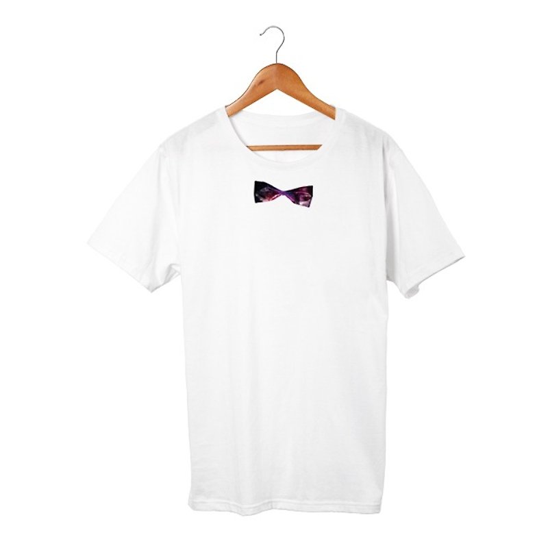 Space bow tie T-shirt - เสื้อฮู้ด - วัสดุอื่นๆ 