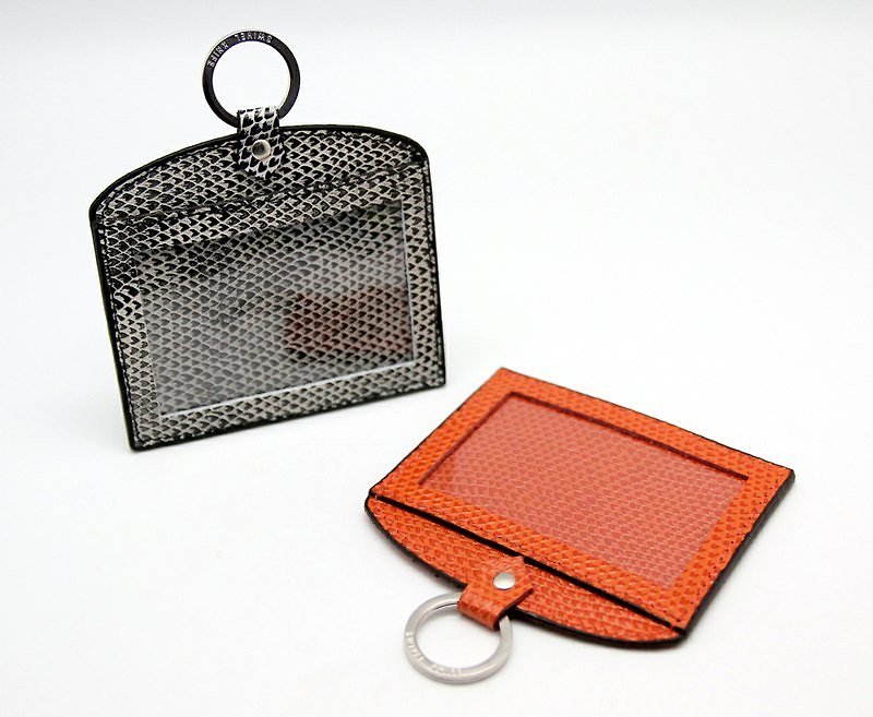 Serpentine badge clip - Horizontal (available when the travel card / ticket jacket) - Other - Genuine Leather 