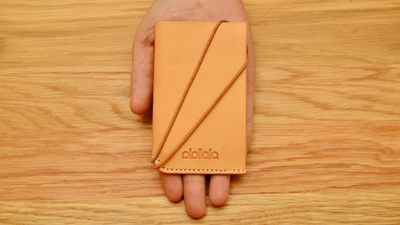 Business Card Holder 簡約名片夾 - Folders & Binders - Genuine Leather Gold