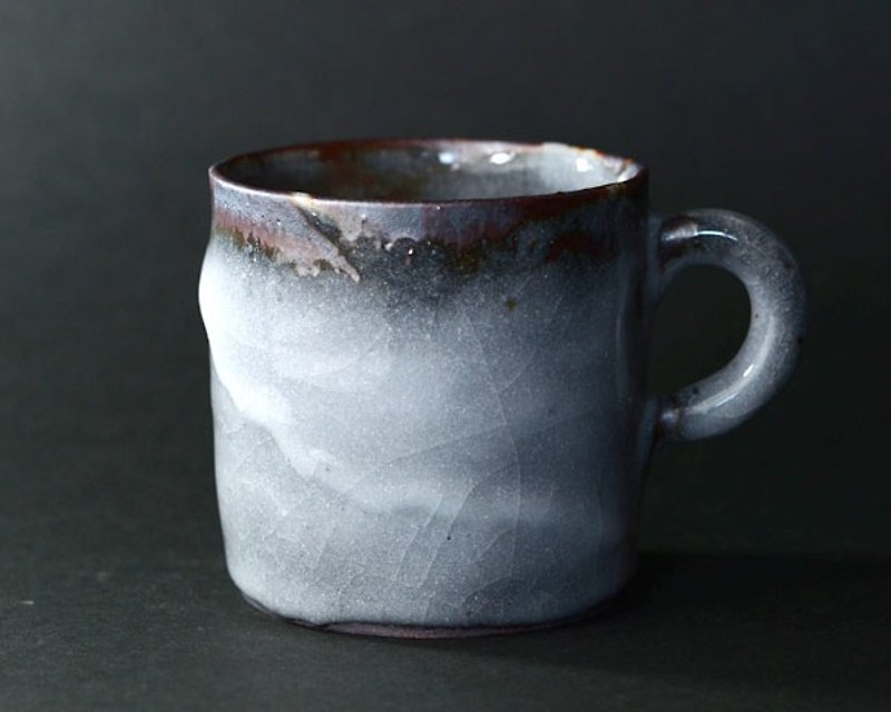 Twilight Mouse Shino Mug - แก้วมัค/แก้วกาแฟ - วัสดุอื่นๆ สีเทา