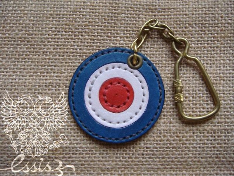 ISSIS - Mods Target Classic Target Small Keyring - Charms - Genuine Leather Multicolor