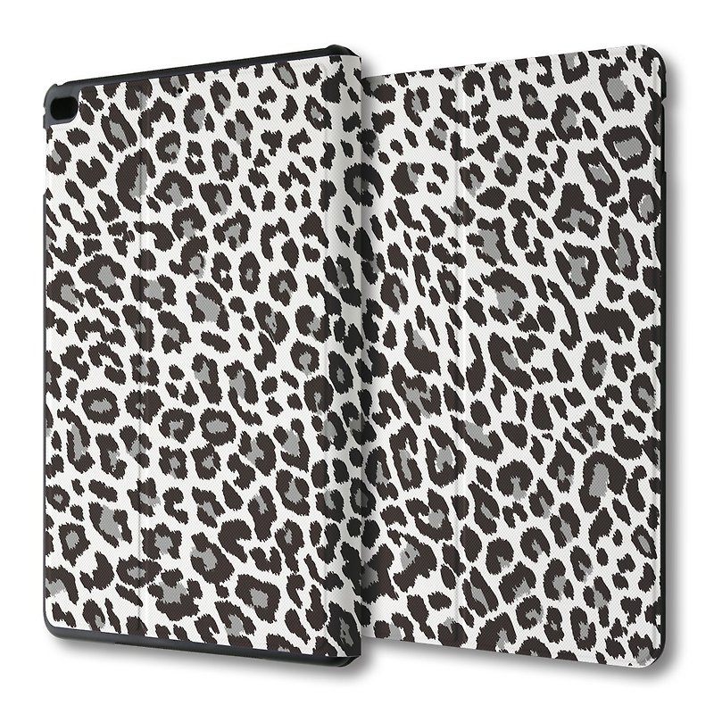 iPad mini Multi-Angle Flip Leather Case Punk Leopard Print PSIBM-003K - Tablet & Laptop Cases - Faux Leather Black