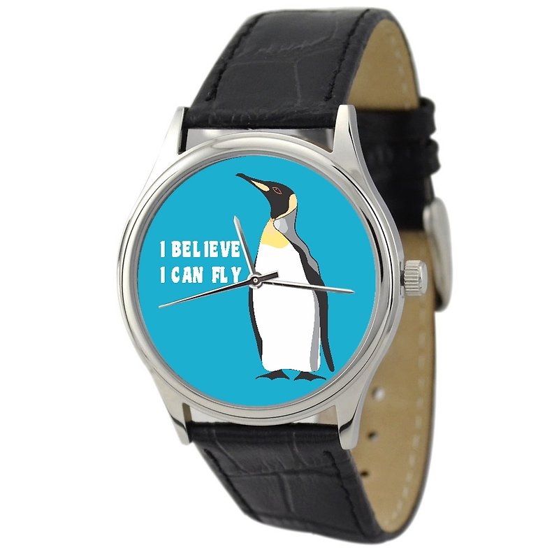 企鵝手錶 - 女錶 - 其他金屬 藍色