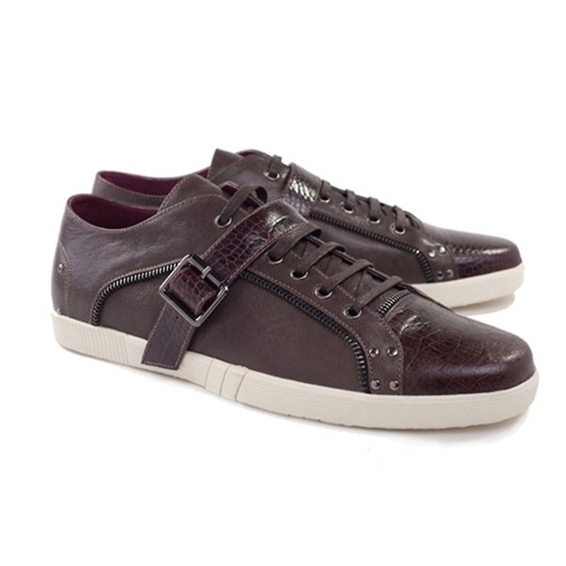 Juke 98237 DarkBrown - Men's Casual Shoes - Genuine Leather Brown