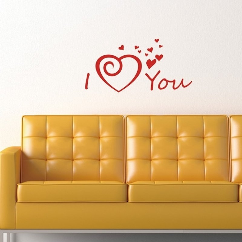 "Smart Design" creative seamless wall stickers ◆ Story of Love - Wall Décor - Plastic Orange