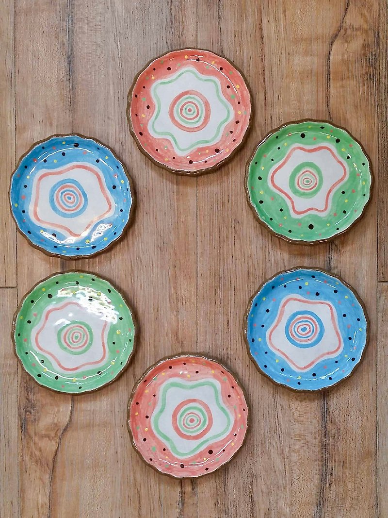 ✖ dessert dish donuts - Pottery & Ceramics - Other Materials 