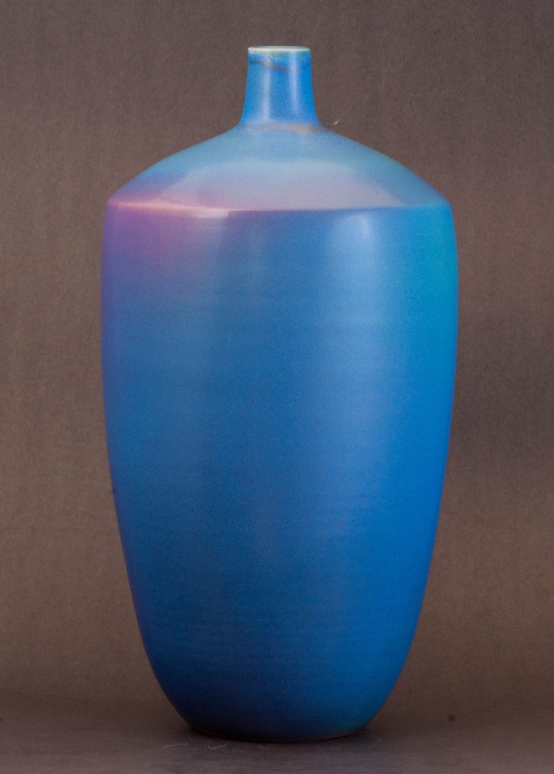 [Sheen] aurora Zhaxian may kiln Liu Fengxiong 38cm high vase for a single work - Items for Display - Other Materials Multicolor