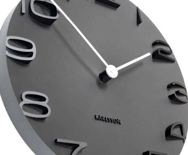 ondersteuning bus Te voet Karlsson Wall clock On The Edge black w. chrome hands - Shop urlifestyle  Clocks - Pinkoi