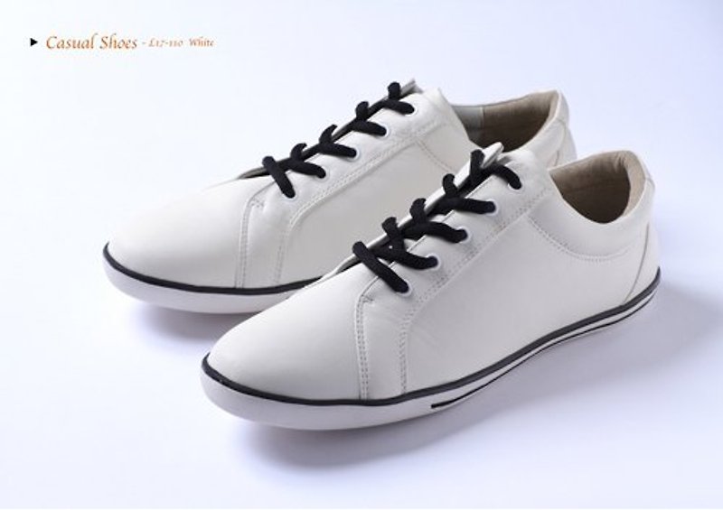 Special white canvas shoes - Women's Casual Shoes - Genuine Leather 