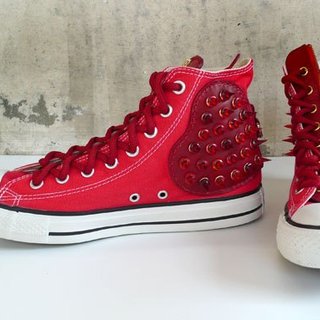 《CANCER流行實驗所》SUPER STAR-搖滾紅(CONVERSE帆布鞋改造/含鞋)