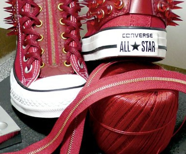 puerta conducir Sarabo árabe CANCER popular laboratory" SUPER STAR-rock red (CONVERSE canvas shoes  modified / shoes) - Shop LongPower leather studio Women's Casual Shoes -  Pinkoi