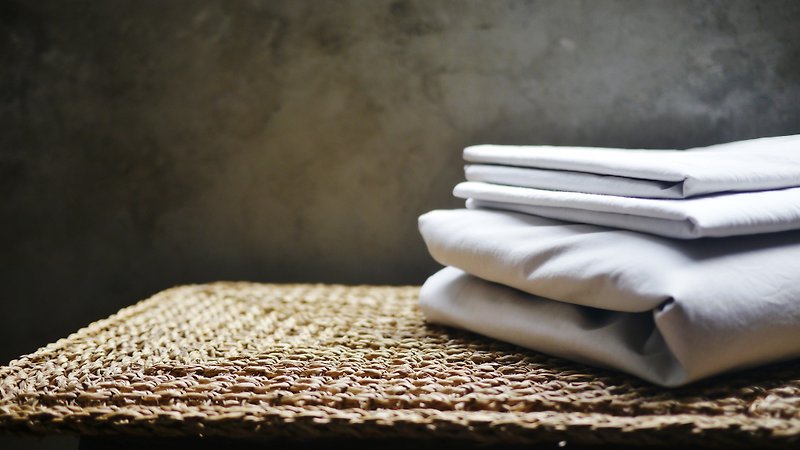 Single _ Slow gray line organic cotton single quilt set _ linen gray brown single quilt cover + gray single bed package - Bedding - Cotton & Hemp Gray