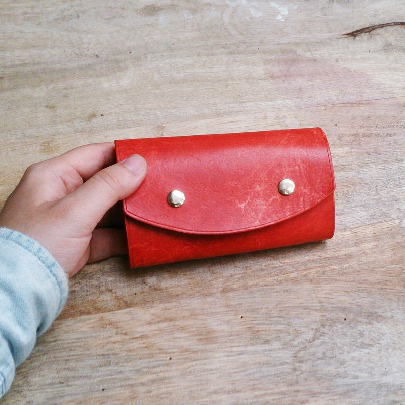 HIKER Leather Studio // Key row package_Red - Keychains - Genuine Leather Red