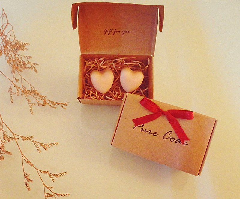Pure Barcode-Heart-to-Heart Hand Wash Soap Small Gift Box 30 Sets (Wedding Small Things, Handmade Soap) - สบู่ - พืช/ดอกไม้ หลากหลายสี