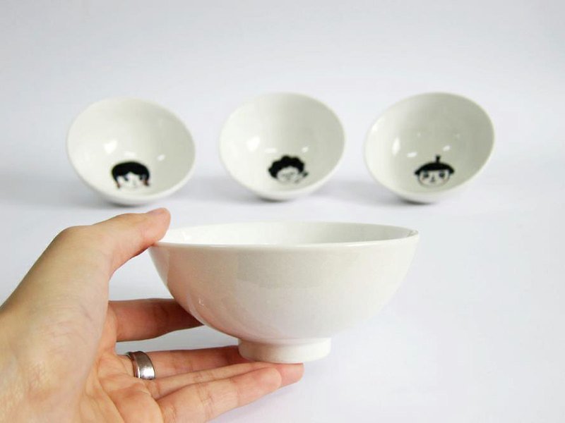☻ little bowls - single entry - ถ้วยชาม - วัสดุอื่นๆ ขาว