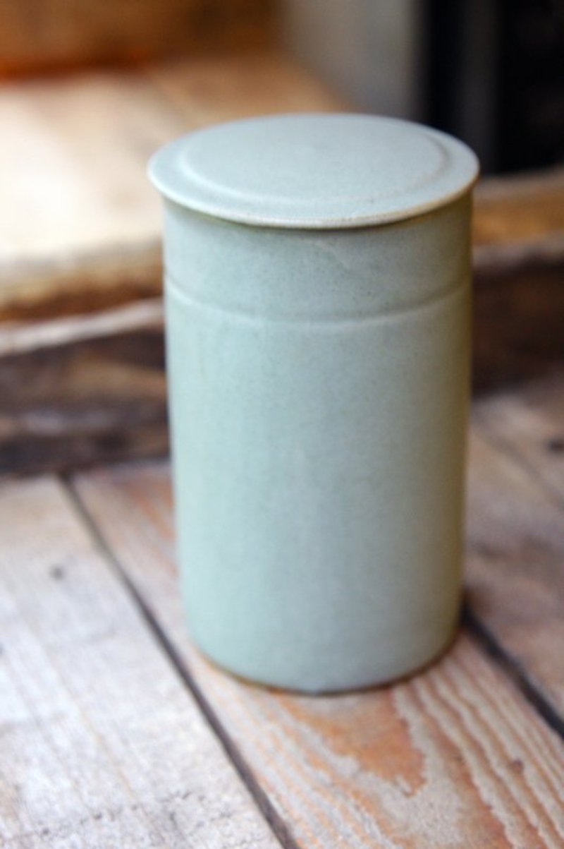 素燒茶杯 清綠 pure honey cup light green - 急須・ティーカップ - その他の素材 