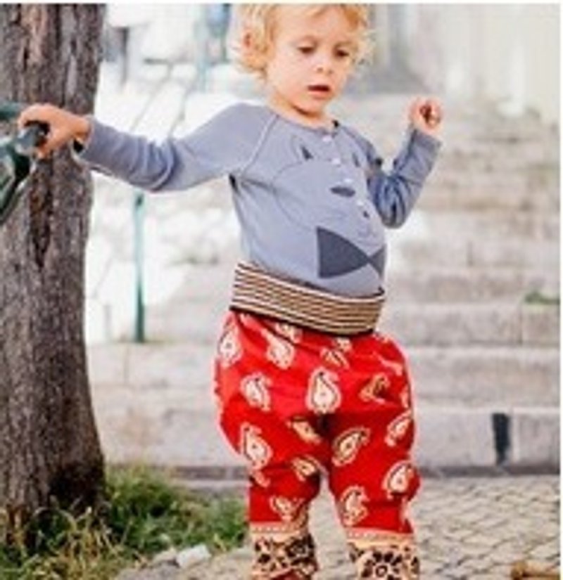 2014 秋冬Cappies and Lanas-- Tripoli圖騰造型長褲 - 其他 - 其他材質 紅色