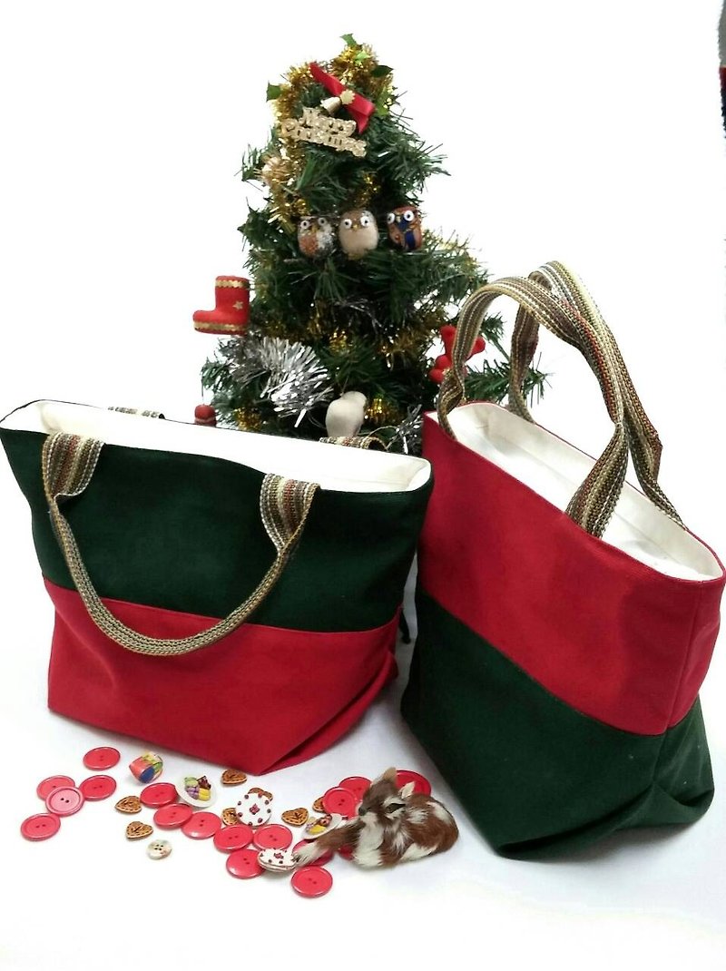 Santa Claus - กระเป๋าถือ - วัสดุอื่นๆ สีแดง