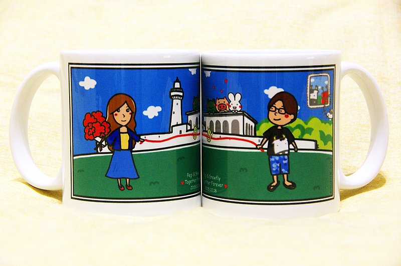 I wish you happiness/customized mug - Mugs - Other Materials Multicolor