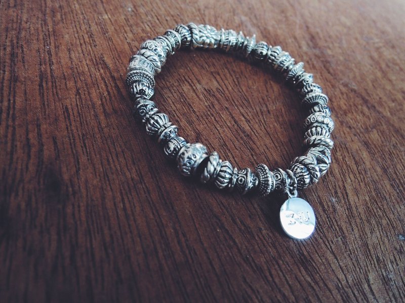 Zhu. Handmade bracelet * antique silver spacer beads bracelet story - สร้อยข้อมือ - วัสดุอื่นๆ 