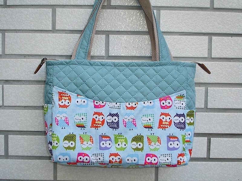 Meng owl bag - Handbags & Totes - Waterproof Material Blue