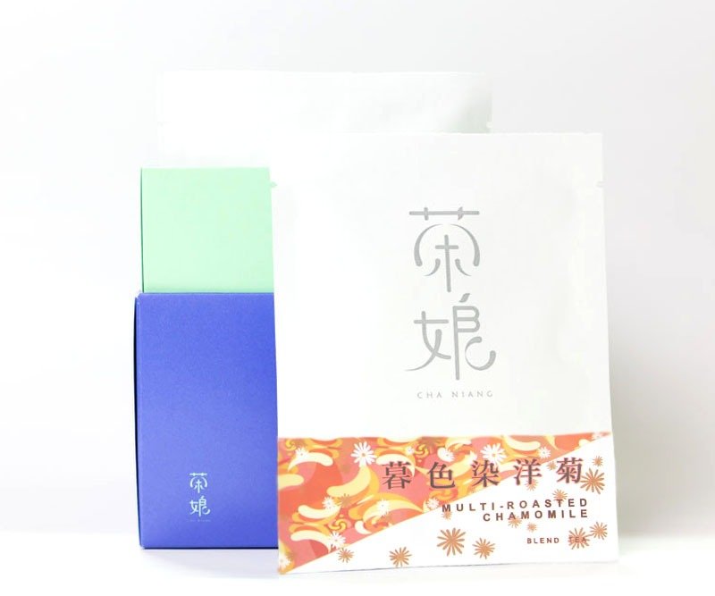 暮色染洋菊 | 緩和疲憊感 | 決明子&洋甘菊+暮焙茶 | 天然無添加 | 新式花草茶 | 3包入【茶娘Chaniang】 - 茶葉/茶包/水果茶 - 植物．花 橘色