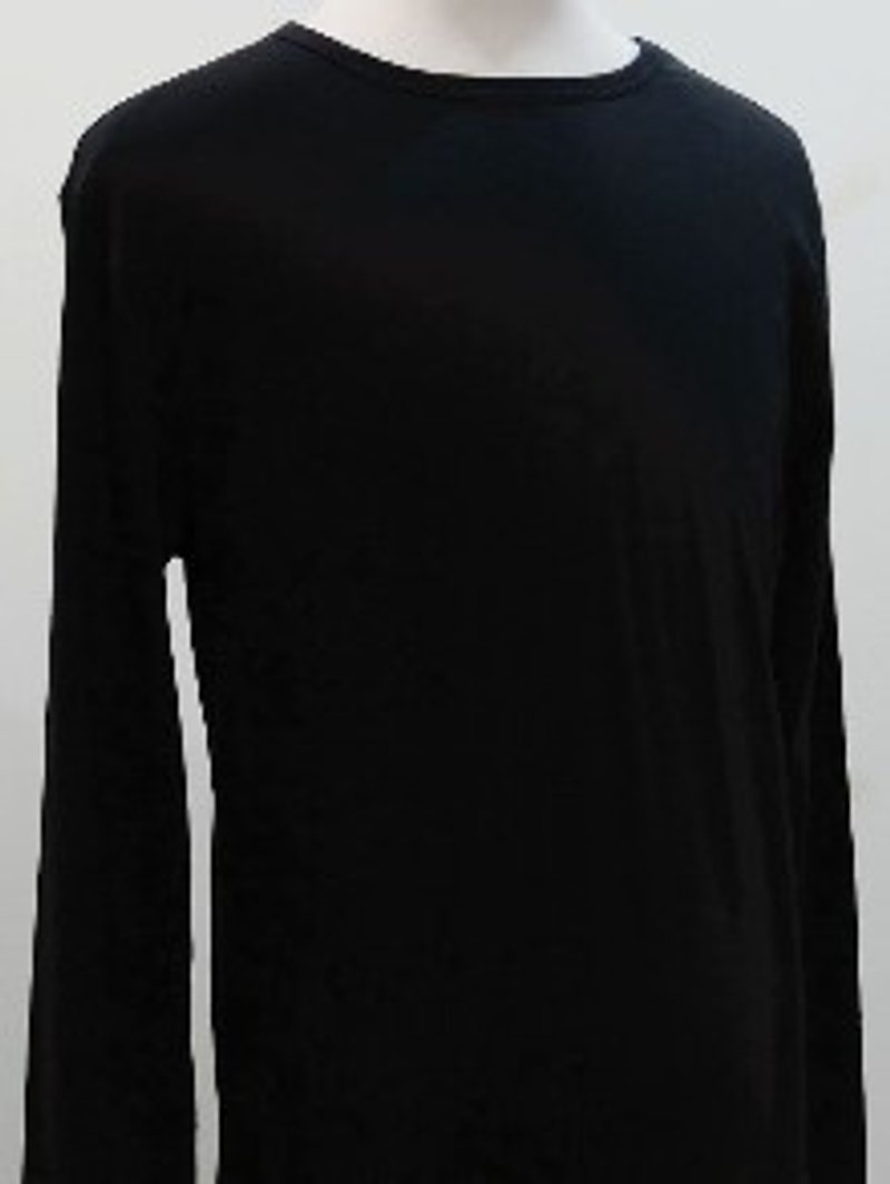 Gain Giogio2014純色男長袖100%有機棉T(復古黑) - 男 T 恤 - 棉．麻 黑色