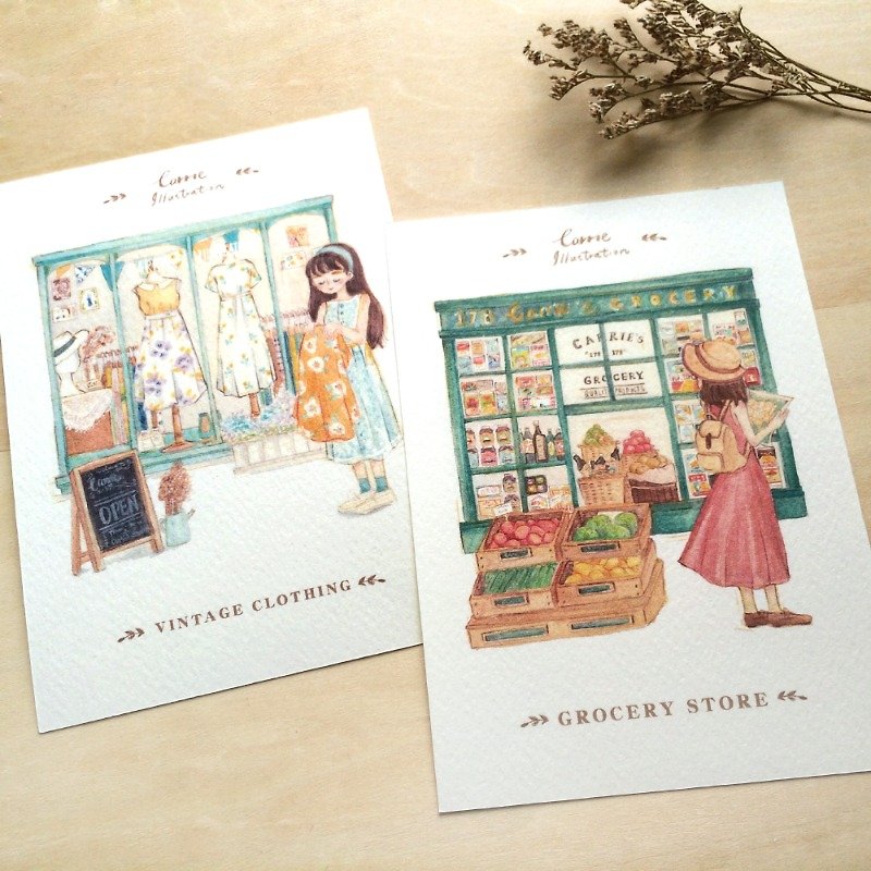 Showcase Series / postcard two into - Cards & Postcards - Paper Multicolor