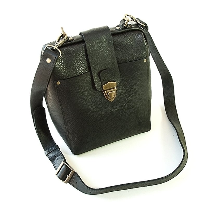 斜揹包 - Messenger Bags & Sling Bags - Genuine Leather Black