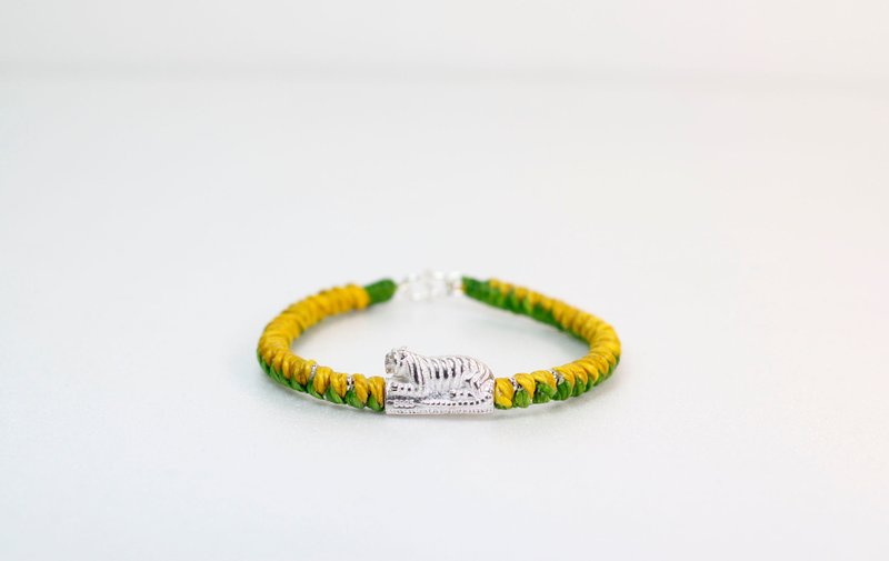 TvT / 925 sterling silver bracelet tiger bite money - งานไม้/ไม้ไผ่/ตัดกระดาษ - กระดาษ สีเหลือง