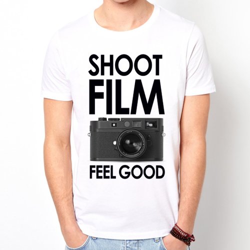 shoot film good短袖t恤-白色 摄影 拍照 lomo 设计 自创 品牌 时髦