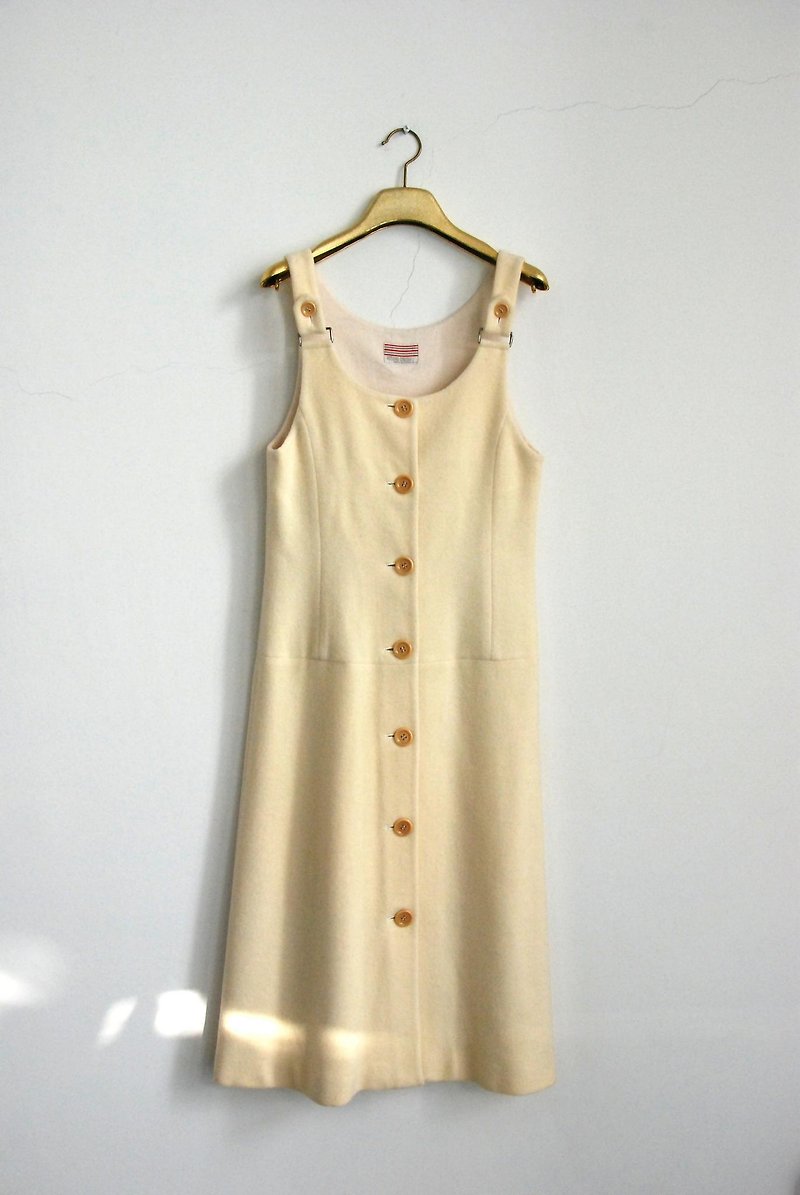 Thick material vintage sleeveless dress - ชุดเดรส - วัสดุอื่นๆ 