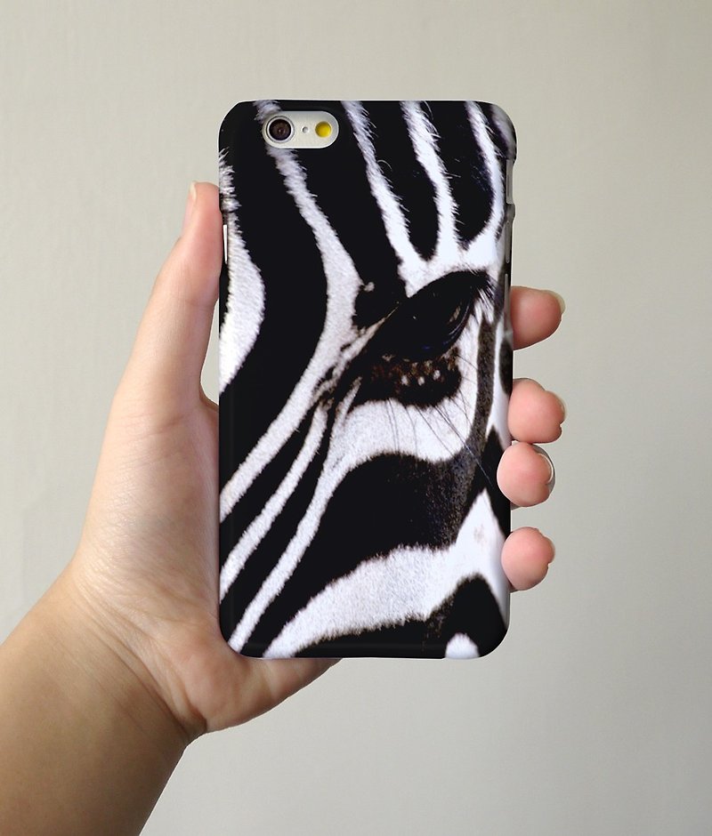 Zebra Pattern 3D Full Wrap Phone Case, available for  iPhone 7, iPhone 7 Plus, iPhone 6s, iPhone 6s Plus, iPhone 5/5s, iPhone 5c, iPhone 4/4s, Samsung Galaxy S7, S7 Edge, S6 Edge Plus, S6, S6 Edge, S5 S4 S3  Samsung Galaxy Note 5, Note 4, Note 3,  Note 2 - อื่นๆ - พลาสติก 