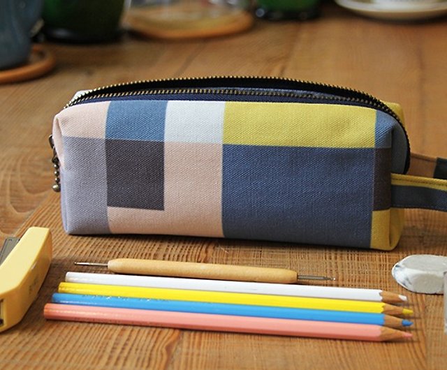 Small pencil case  blueprint - Shop BUWU Pencil Cases - Pinkoi