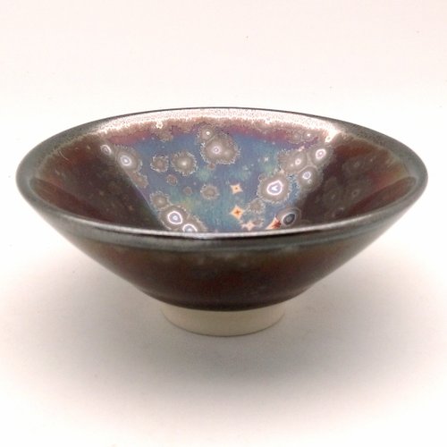 鹿港窯 禮品館 曜變虹彩天目 小斗笠杯│原廠保證 快速出貨│母親節禮盒