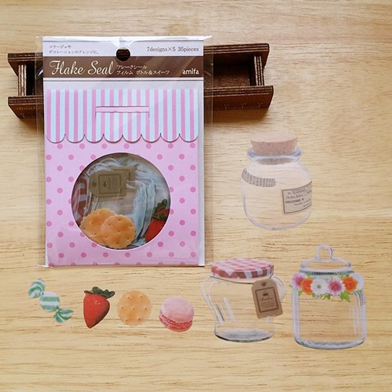 amifa Sticker set bottle [+ dessert (27488)] - Stickers - Paper Pink