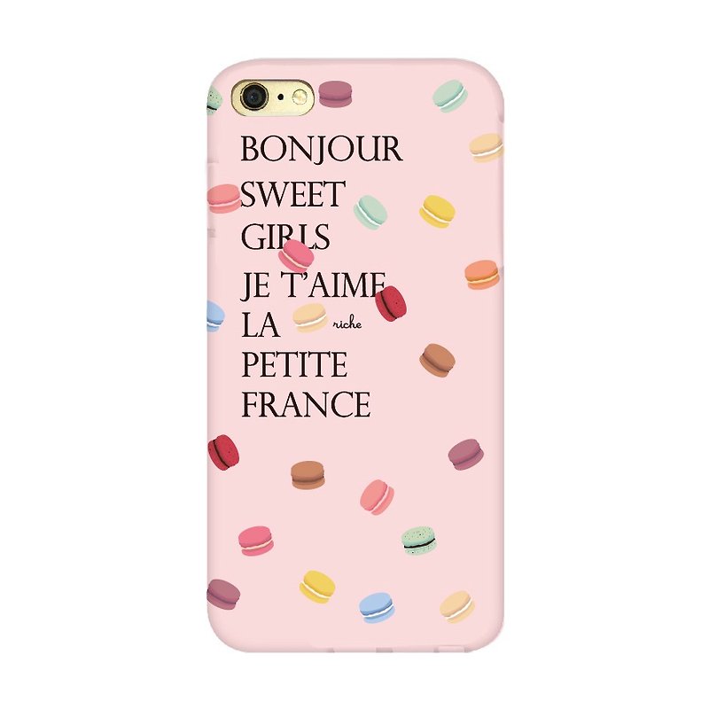 French colorful caravan mobile phone shell - Phone Cases - Other Materials Pink
