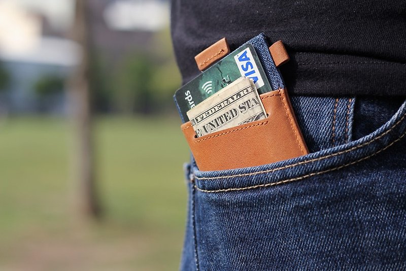 WOLYT Sleeve Classic - The best urban slim wallet - กระเป๋าสตางค์ - หนังแท้ หลากหลายสี