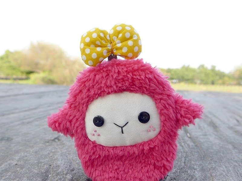 Sheep Key Holder (Pink) - Keychains - Other Materials Red