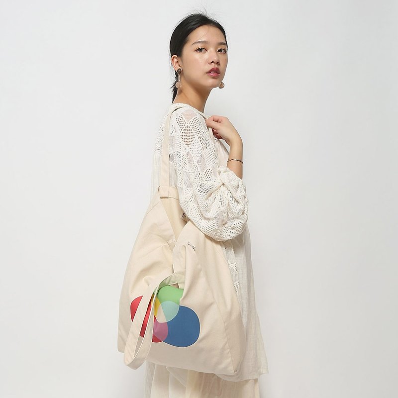 Canvas bag Tote bag Environmental protection Can buy a blank bag - Messenger Bags & Sling Bags - Cotton & Hemp Multicolor