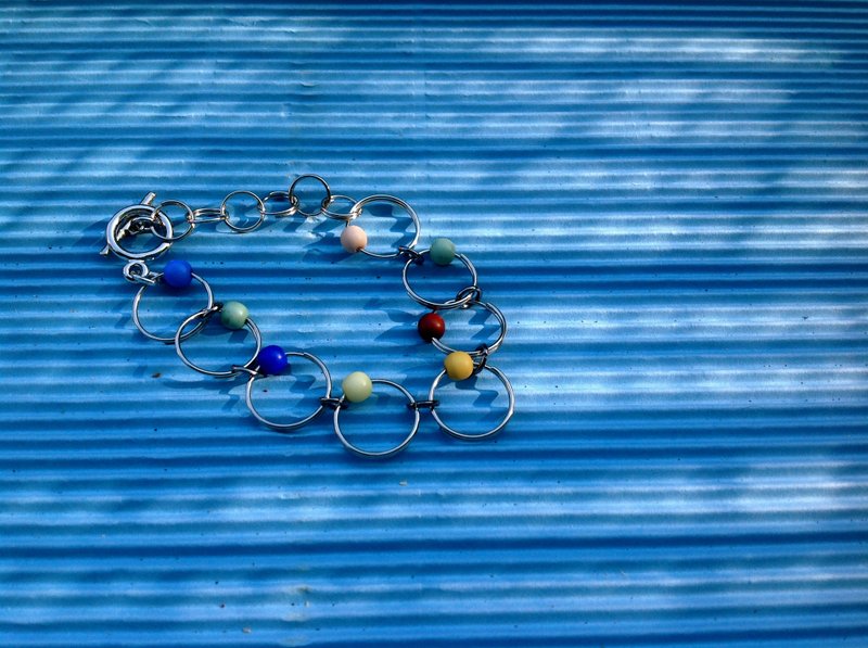 Bracelet ∞ your eight planets (new definition) - สร้อยข้อมือ - โลหะ หลากหลายสี