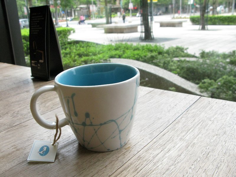 潑潑系列 馬克杯 - 咖啡杯 - 其他材質 藍色