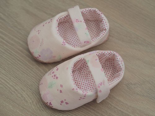 Cocon Zakka 日本粉紅水彩·嬰兒鞋