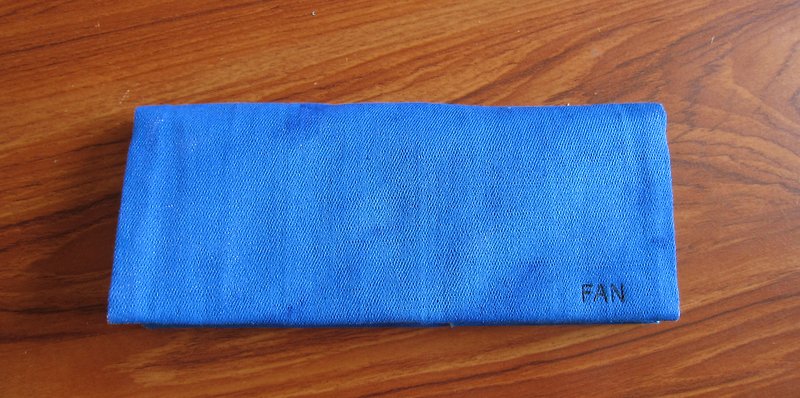 (Christmas gift sale in) Sapphirehand-dyed long wallet (free branded with English words Oh!) - Wallets - Other Materials 