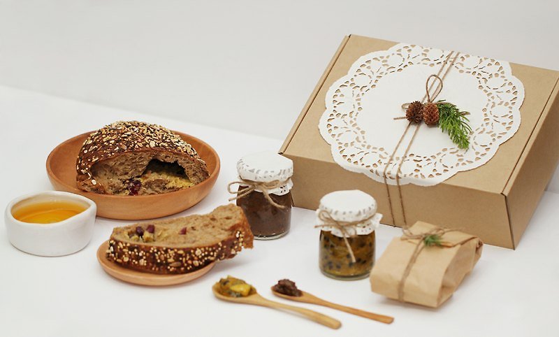 聖誕茶香午茶禮盒。健康新鮮養生美味。超值四入禮盒 - 蛋糕/甜點 - 新鮮食材 金色